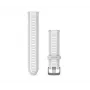 HAMA Garmin 20mm Quick Release Silikon-Armband in Mistgrau/Weißstein