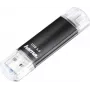 Hama Laeta Twin USB-Stick 128 GB, USB Typ-A & Micro-USB, USB 3.2 Gen 1, Schwarz 00181099