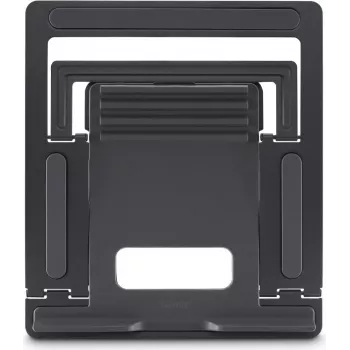 Hama Laptop-Ständer Metall, 4-fach neigbar, faltbar, bis 40 cm (15,6 Zoll), Grau 00126814