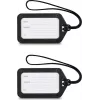 Hama Gepäckanhänger, 9 x 5 cm, 2er-Pack, Schwarz (00178161)