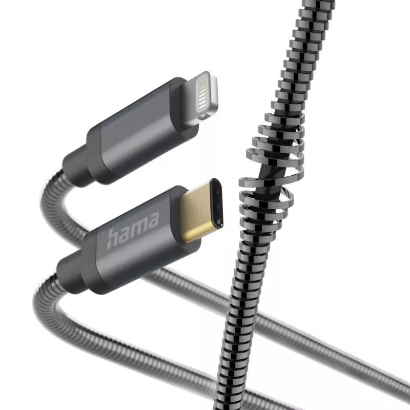 Hama Metal USB-C to Lightning Cable 1.5m Anthracite