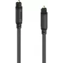 Hama Optisches Audiokabel, Toslink Stecker auf Toslink Stecker, 0,75 m, Schwarz 00202015