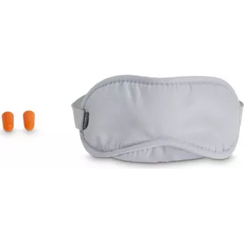 Hama Gepolsterte Schlafmaske mit zwei Ohrstöpseln, Grau (00178166)