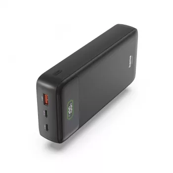 Hama Power Pack PD27-W65 27000mAh Powerbank, 2x USB-C, USB-A, Quick Charge, Schwarz 00201781