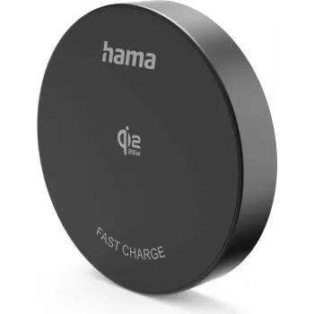 Hama Qi2 25W Wireless-Ladepad, Induktives Schnellladegerät, Schwarz (00201767)