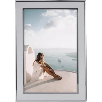 Hama Santorini Einzelbildrahmen - Aluminium - Glas - Silber - Matt - Tisch/Aufhängung - 13 x 18 cm 00193106