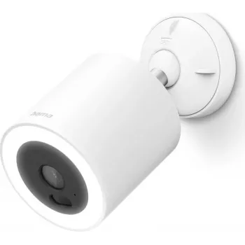 Hama Smart Außenkamera mit Licht und Bewegungsmelder, Wi-Fi, Full HD 1080p, IP65, Weiß 00176699