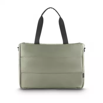 Hama Stepp Laptop-Shopper-Tasche, 17,3 Zoll, Salbeigrün, gestepptes Polyester, gepolstertes Fach, Organizer 00231036
