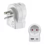 Hama Reiseadapter EU auf US 1x USB-A USB-C P - Kabel - Digital/Daten