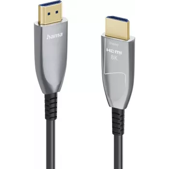 Hama Ultra High Speed HDMI Active Optical Kabel, 8K, 10 m, Aluminium, Zertifiziert 00202035