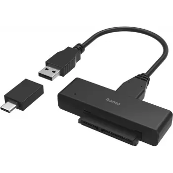 Hama USB 3.0 zu SATA Adapter für 2,5 Zoll und 3,5 Zoll SSD und HDD Festplatten (00200761)