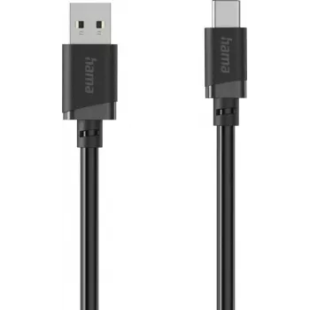 Hama USB-A auf USB-C Lade- und Datenkabel, 3 m, Schwarz 00201814