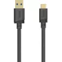 Hama USB-C Kabel, USB-A auf USB-C, USB 3.2 Gen1, 5 Gbit/s, 0,25 m, Schwarz 00202004