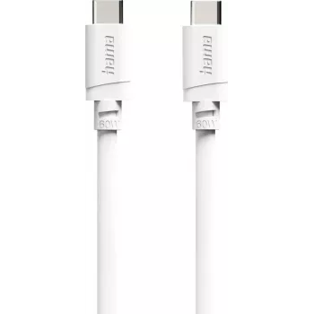 Hama USB-C auf USB-C Ladekabel, 60 W Power Delivery, 1 m, Weiß (00201807)