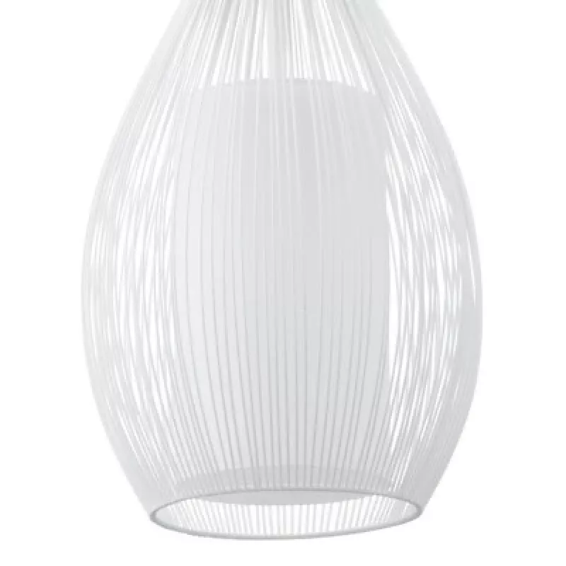 Hängelampe E27 Glo Razoni 19 cm Weiß