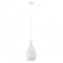 Hängelampe E27 Glo Razoni 19 cm Weiß