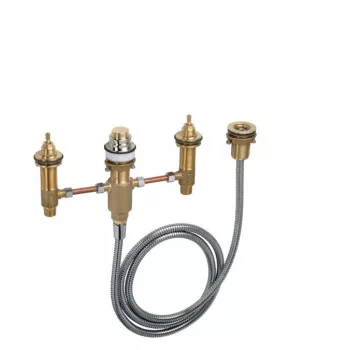 Hansgrohe Badarmatur HG 4-Loch Grundset Unterputz Aufputz