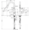 Hansgrohe Focus M41 Einhebel-Küchenarmatur mit Ausziehbrause, Chrom