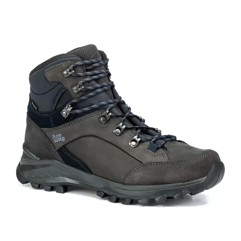 HanWag Banks GTX Herren-Wanderstiefel Navy/Asphalt