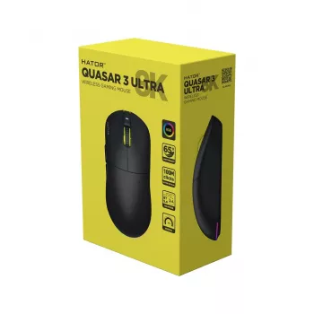 Hator Quasar 3 Ultra 8K Wireless Gaming Mouse Schwarz