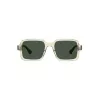 HAVAIANAS Unisex Manaus Sonnenbrille MANAUS-40G - Grüne Gläser, Schwarzer Rahmen, 52/19/145 mm