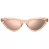 HAVAIANAS Damen PIPA-9R6 Rechteckige Sonnenbrille - Schwarzer Rahmen, Graue Gläser, UV400-Schutz