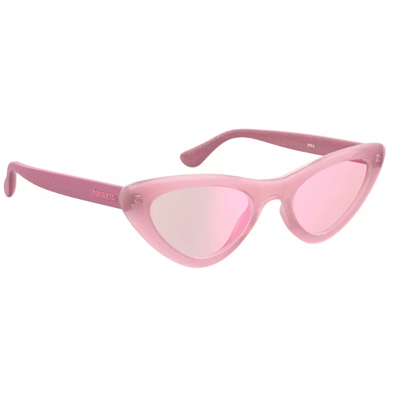 HAVAIANAS Damen-Sonnenbrille PIPA-EQK-13 - Acetatrahmen, braune Gradientengläser, 53 mm Glasbreite
