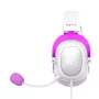 HAVIT H2002d Kabelgebundenes Gaming-Headset mit RGB-Beleuchtung, abnehmbarem Mikrofon, 50-mm-Treibern, Weiß/Lila