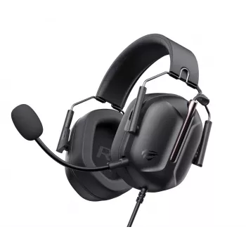 Havit H2033d Gaming-Headset - Over-Ear-Kopfhörer mit 50-mm-Treibern, RGB-LED, Mikrofon, Schwarz