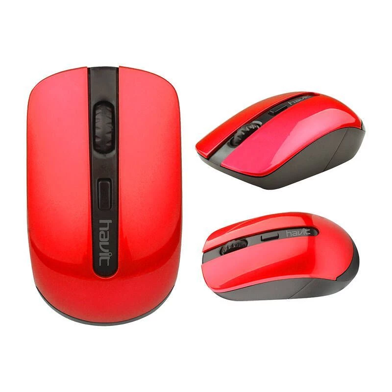 HAVIT MS989GT Universal Wireless Mouse (Black & Red)