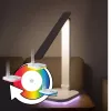 Hawk HWDL001WH LED-Schreibtischlampe Weiß, 7W Touch-Dimmer, 3 Farbtemperaturen, USB-Ladeanschluss