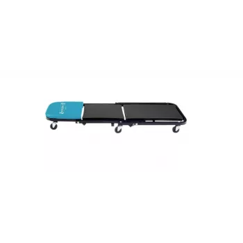 Hazet 195N-3 2-in-1 Werkstattrollbrett & Hocker, 150 kg Traglast, 1198 x 440 x 135 mm, Blau/Schwarz