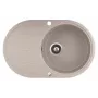 HELIKA Spüle Clarus SR101-110AW Arctic White Granit-Verbundstoff Küchenspüle