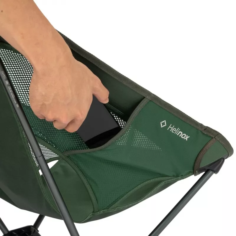 Helinox Chair One (re) Faltbarer Campingstuhl - Waldgrün, recyceltes 600D Polyester, DAC Aluminiumrahmen, 145 kg Belastbarkeit