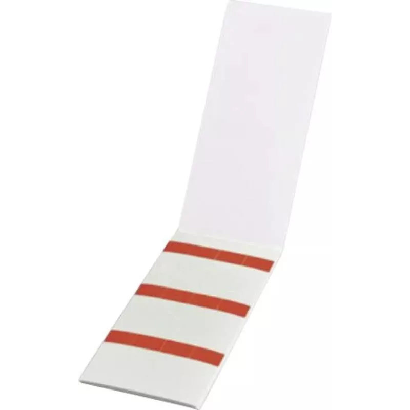 HellermannTyton HELASIGN selbstlaminierende Kabelmarkierungs-Etiketten, Rot/Transparent, 19 x 38 mm, 60 Etiketten (10 Blätter mit je 6), PVC 598-31402
