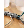 HellermannTyton HWPP30 Spiralschlauch Kabelmanagement, schwarzes Polypropylen, 30 mm max. Bündel, halogenfrei, UL94 HB, -60 bis 110 °C 161-64501