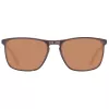 Helly Hansen HH5004-C01-57 Herren Rechteck-Sonnenbrille, Schwarzer Rahmen, Graue Gläser, 57/18/140 mm