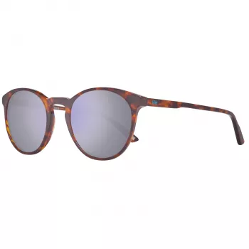 Helly Hansen HH5010-C04-50 Damen-Sonnenbrille, rechteckiger Acetatrahmen, rauchgraue Polycarbonatgläser, 50/22/140 mm
