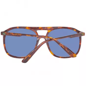 HELLY HANSEN HH5019-C02-55 Herren Sportliche Rechteck-Sonnenbrille, Matt Schwarz, Rauchgraue Gläser, 55/17/140 mm