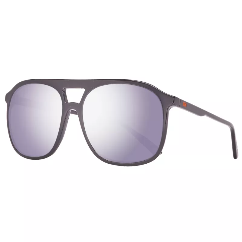 Helly Hansen Herren-Sonnenbrille HH5019-C01-55 - Schwarzer Rahmen, Rauchgraue Gläser, 55/17/140 mm
