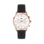 HENRY LONDON Damenuhr HL39-CS-0036 39mm Roségold-Ton Edelstahlgehäuse Grünes Zifferblatt Grünes Lederarmband