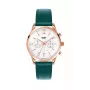 HENRY LONDON Damenuhr HL39-CS-0144 40mm Edelstahl Grünes Lederarmband