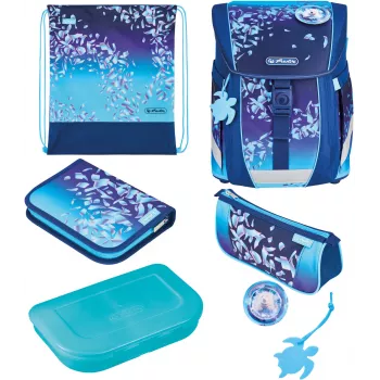 Herlitz FiloActive Plus Blue Ice Schulranzen Set 5-teilig