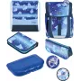 Herlitz FiloActive XL Plus Cosmic Schulranzen-Set (19L ergonomischer Schulrucksack mit Federmäppchen und Sportbeutel)