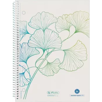 HERLITZ GREENline Notizbuch A5 70 Blatt liniert Weiß 50033508