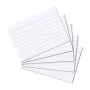 HERLITZ Karteikarten DIN A8 liniert weiß 170g holzfrei blaue Linien 100 Stück