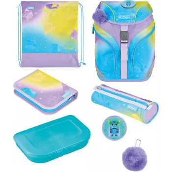 Herlitz SoftLight GREENline Little Monster Schulranzen 16L Grün