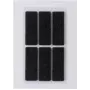 HERMA 15187 Selbstklebende rechteckige Etiketten Schwarz 100 x 150 mm, 6er-Pack