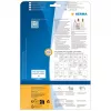 HERMA 8016 Kristallklare glänzende Polyesteretiketten A4 45,7 x 21,2 mm 1200 Etiketten