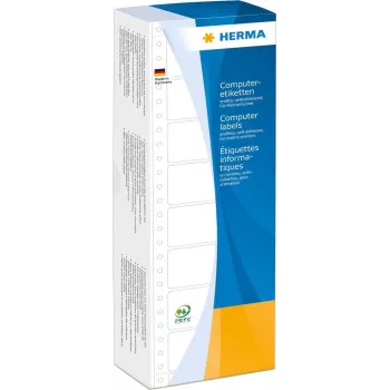 HERMA 8207 Perforierte weiße A4 Computeretiketten 35,7 x 68,6 mm 4000 Etiketten